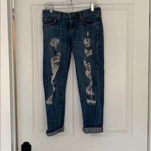 Carmar destressed boyfriend jeans